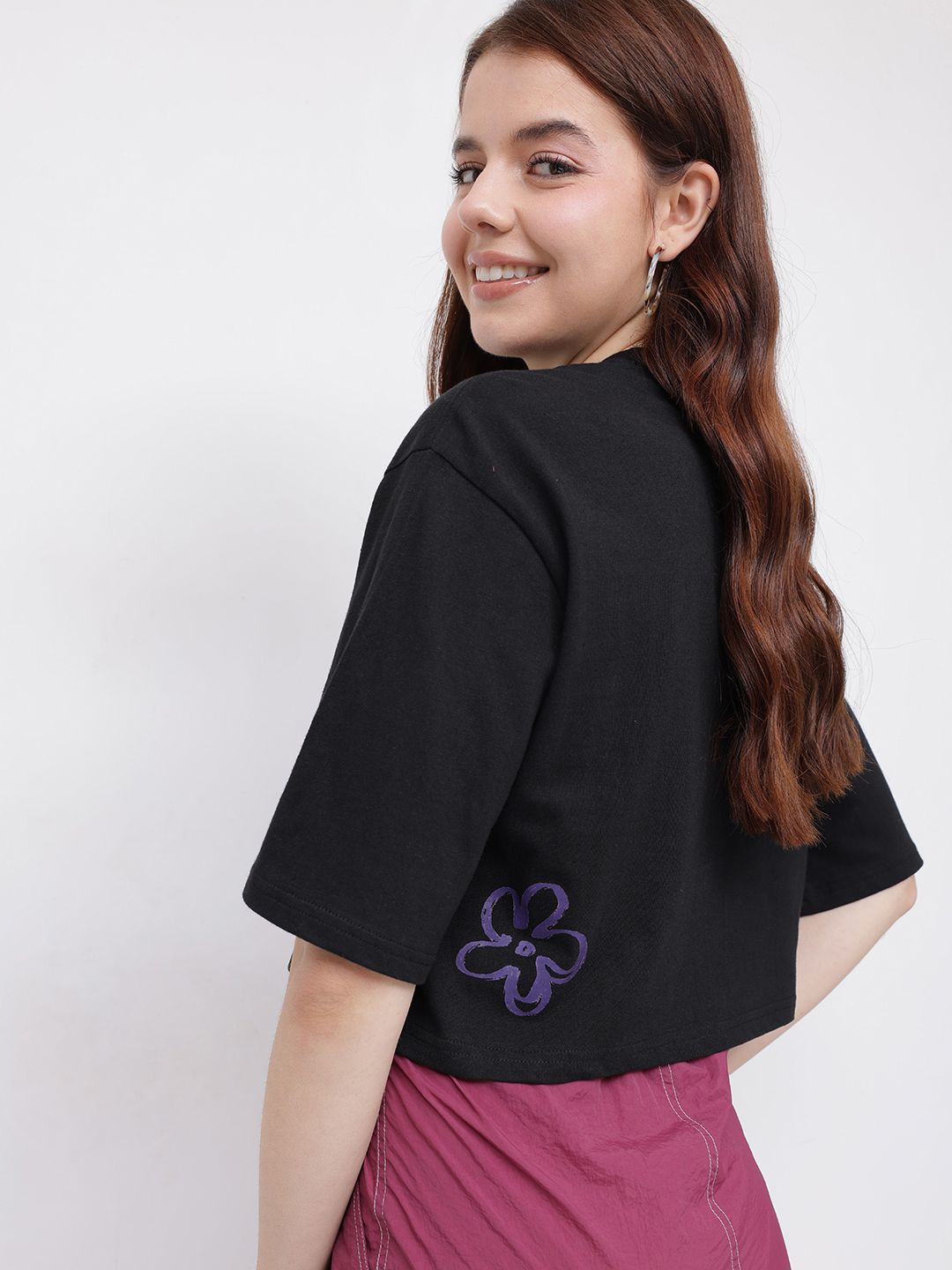 DressBerry Quote Couture Boxy Crop T-shirt