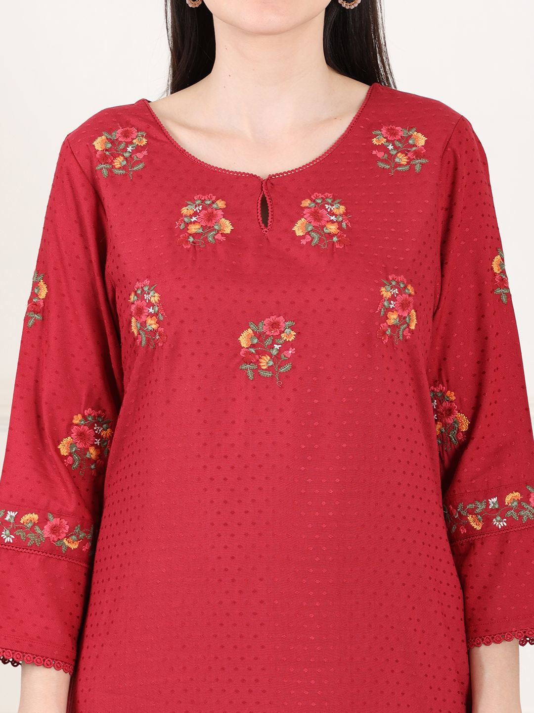 W Women Embellished Sequinned Kurta