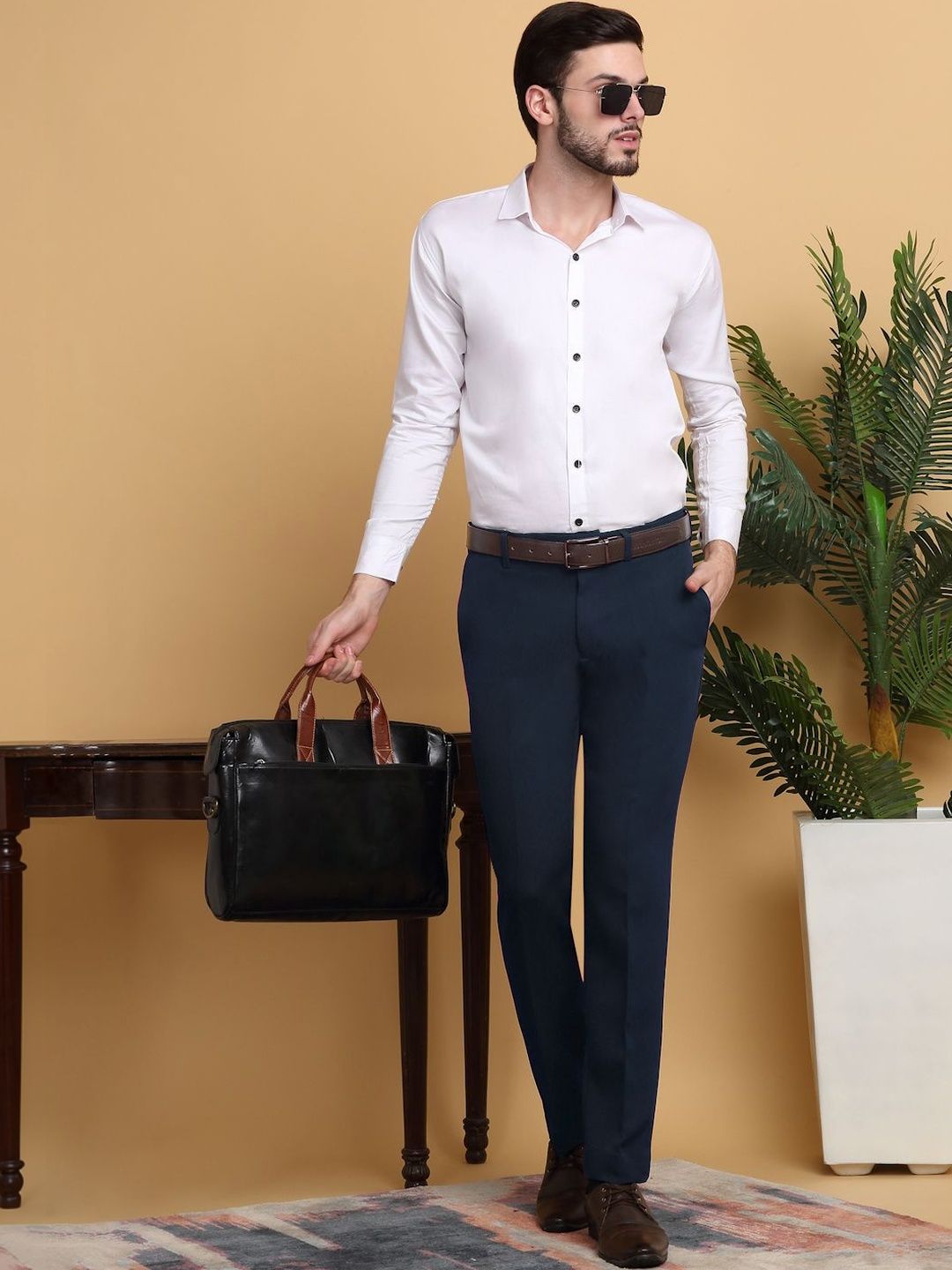 Moda Rapido Men Slim Fit Easy Wash Pleated Seluar