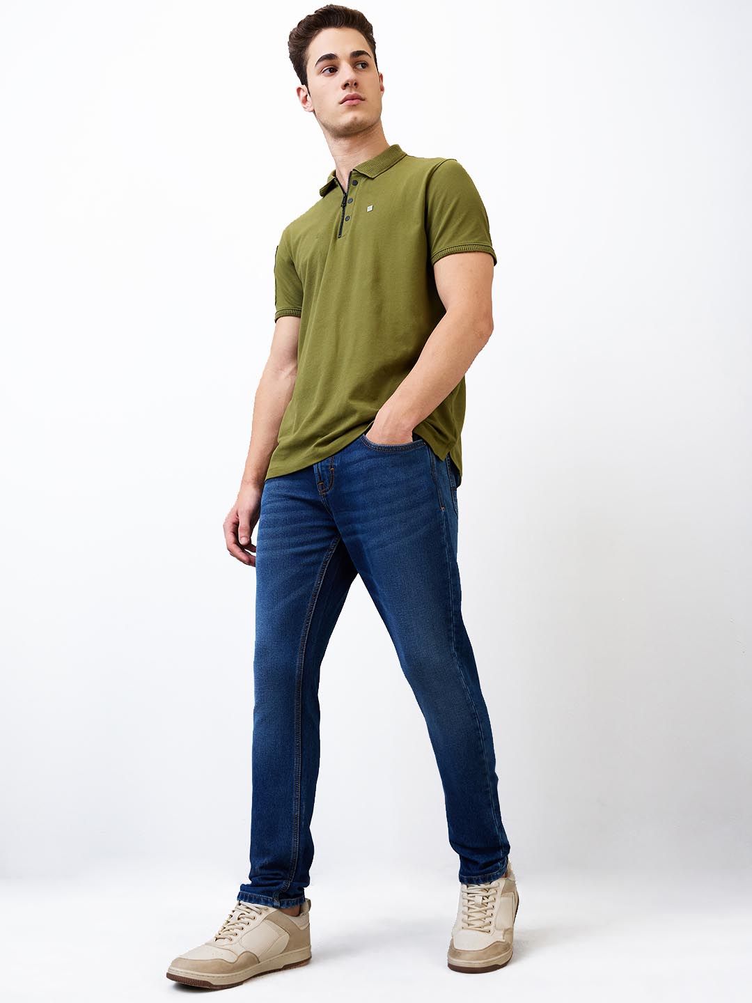 SPYKAR Men Slim Fit Cotton Low-Rise Jeans
