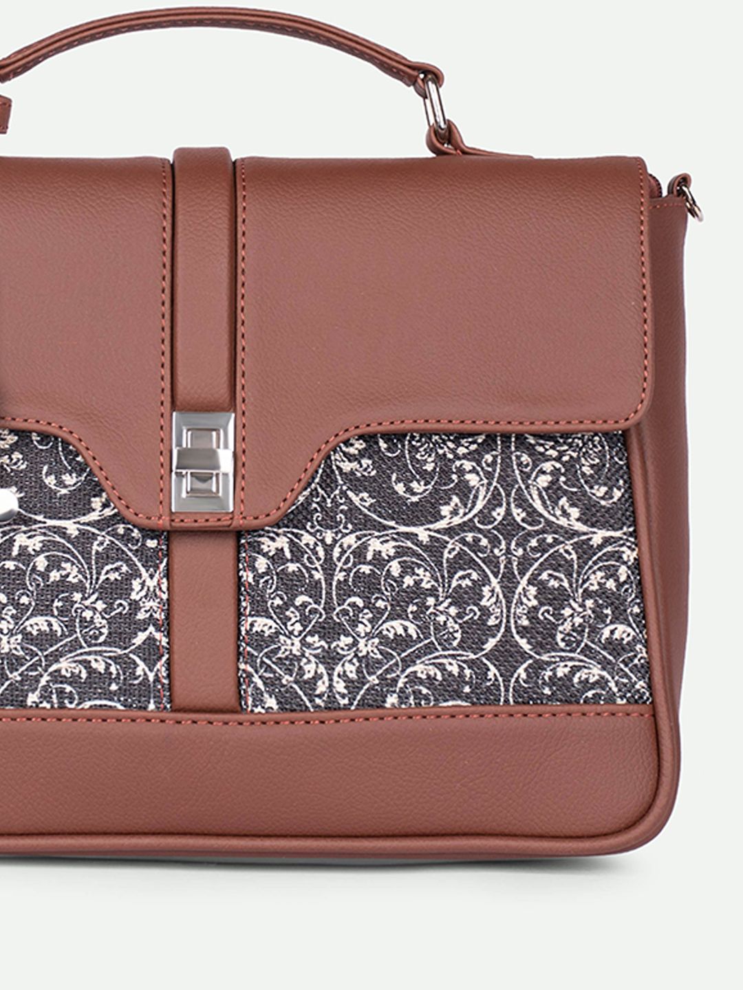 ZOUK Printed Structured Satchel