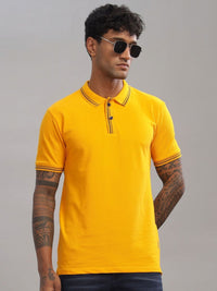 ADRO Men Polo Collar Pockets T-shirt
