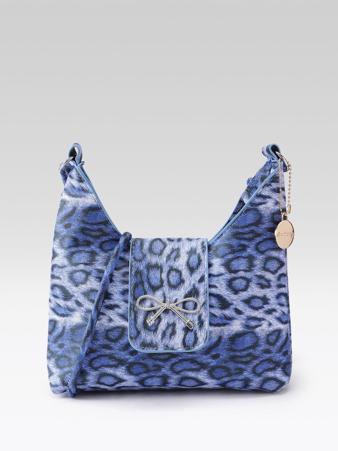 DressBerry Animal Print Sling Bag with Bow Detail