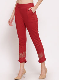 KLOTTHE Slim Fit Mid Rise Seluar