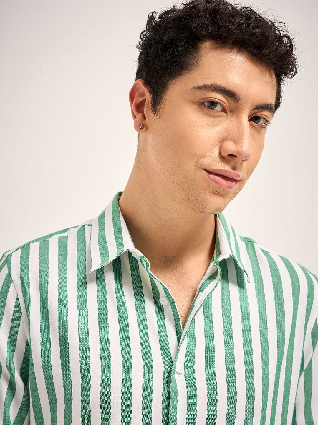 THE BEAR HOUSE Men Slim Fit Striped Casual Shirt
