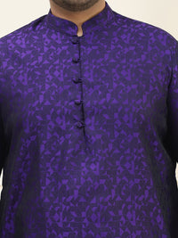 Kurta Lurus Kolar Mandarin Rekaan Tenun SOJANYA PLUS dengan Piyama