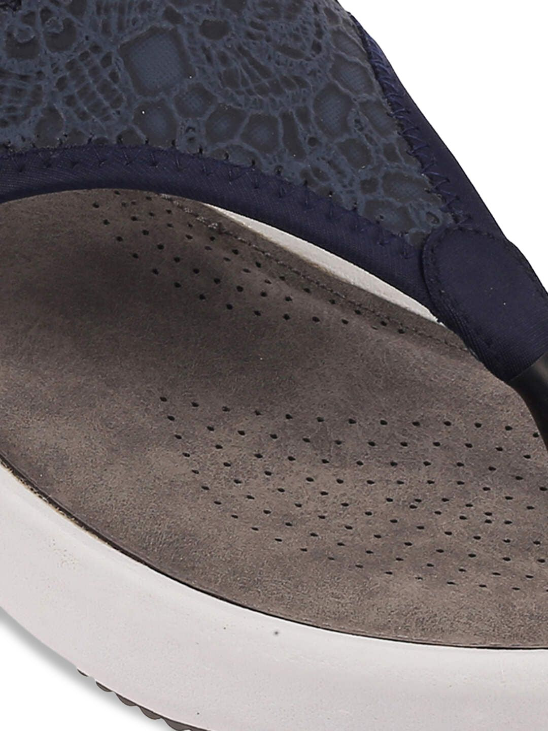 Mochi Women Textured T-Strap Flats