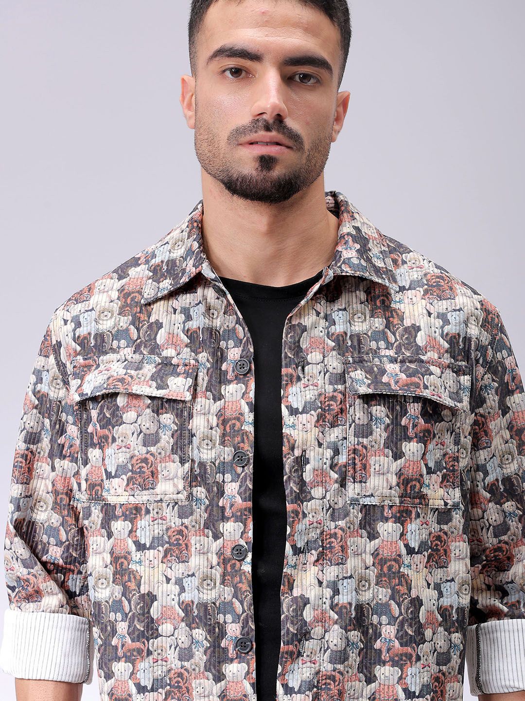 The Indian Garage Co Men Cutaway Collar Graphic Printed Casual Shirt