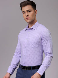 The Indian Garage Co. X Luxe Men Slim Fit Opaque Printed Formal Shirt