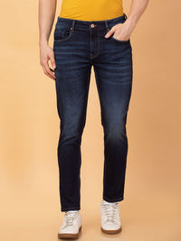 Being Human Men Slim Fit Mid-Rise Light Fade Jeans