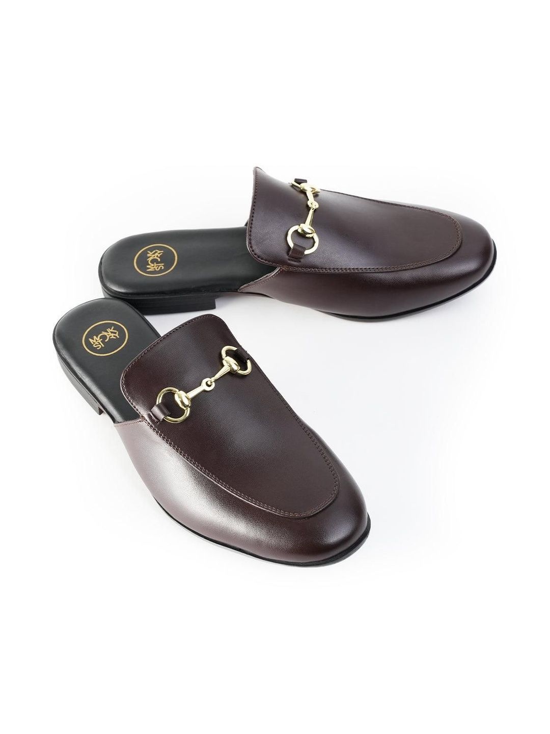 MONKSTORY Horsebit Classic Mules - Brown