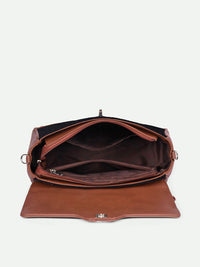 ZOUK WavBeach Nessa Geometric Printed Structured Jute Satchel