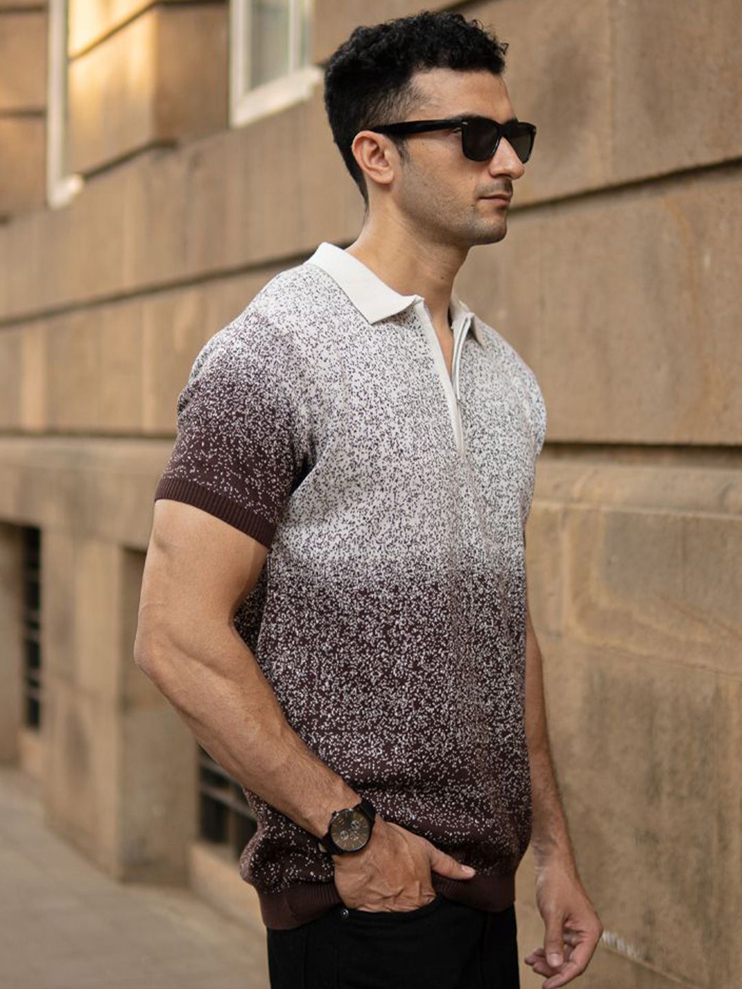 Powerlook Men Polo Collar T-shirt