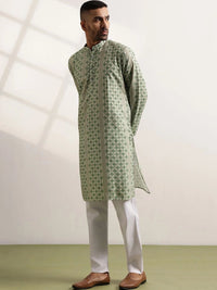 Anouk Men Printed Regular Kurta with Trousers