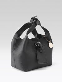 DressBerry Textured Bucket Handheld Bag with Pouch