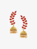 Anouk Gold-Plated Contemporary Dome-Shaped Jhumkas