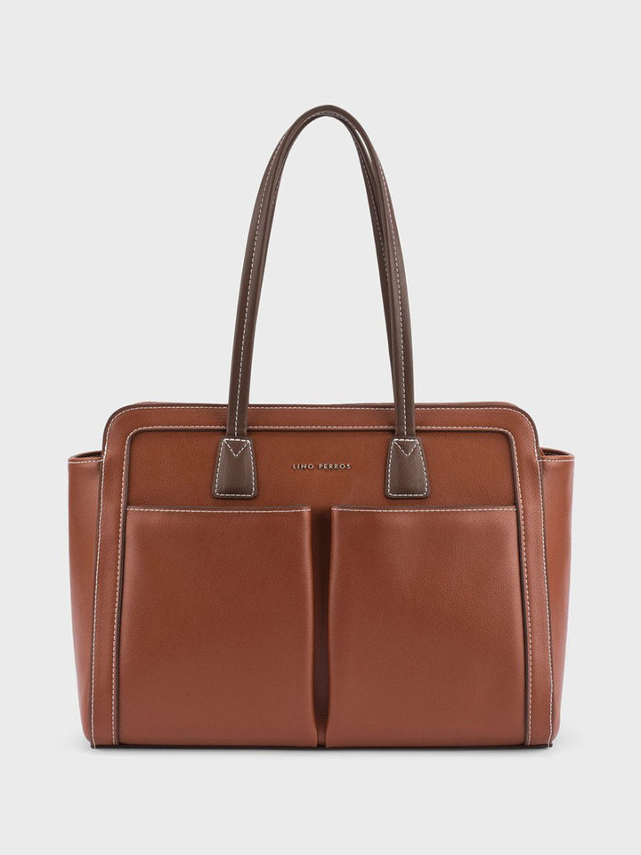 Lino Perros Voyage Commuter Oversized Structured Tote Bag