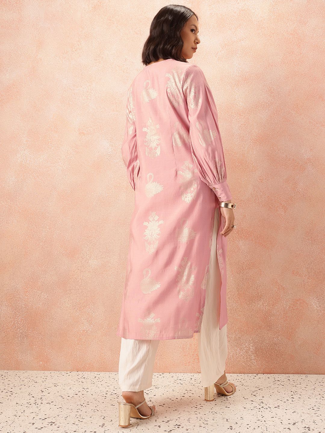 all about you Ethnic Motifs Print Straight Kurta
