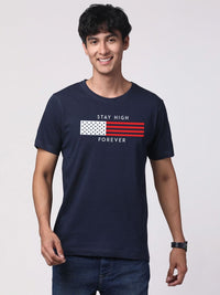 ADRO Men Graphic Printed Cotton T-shirt
