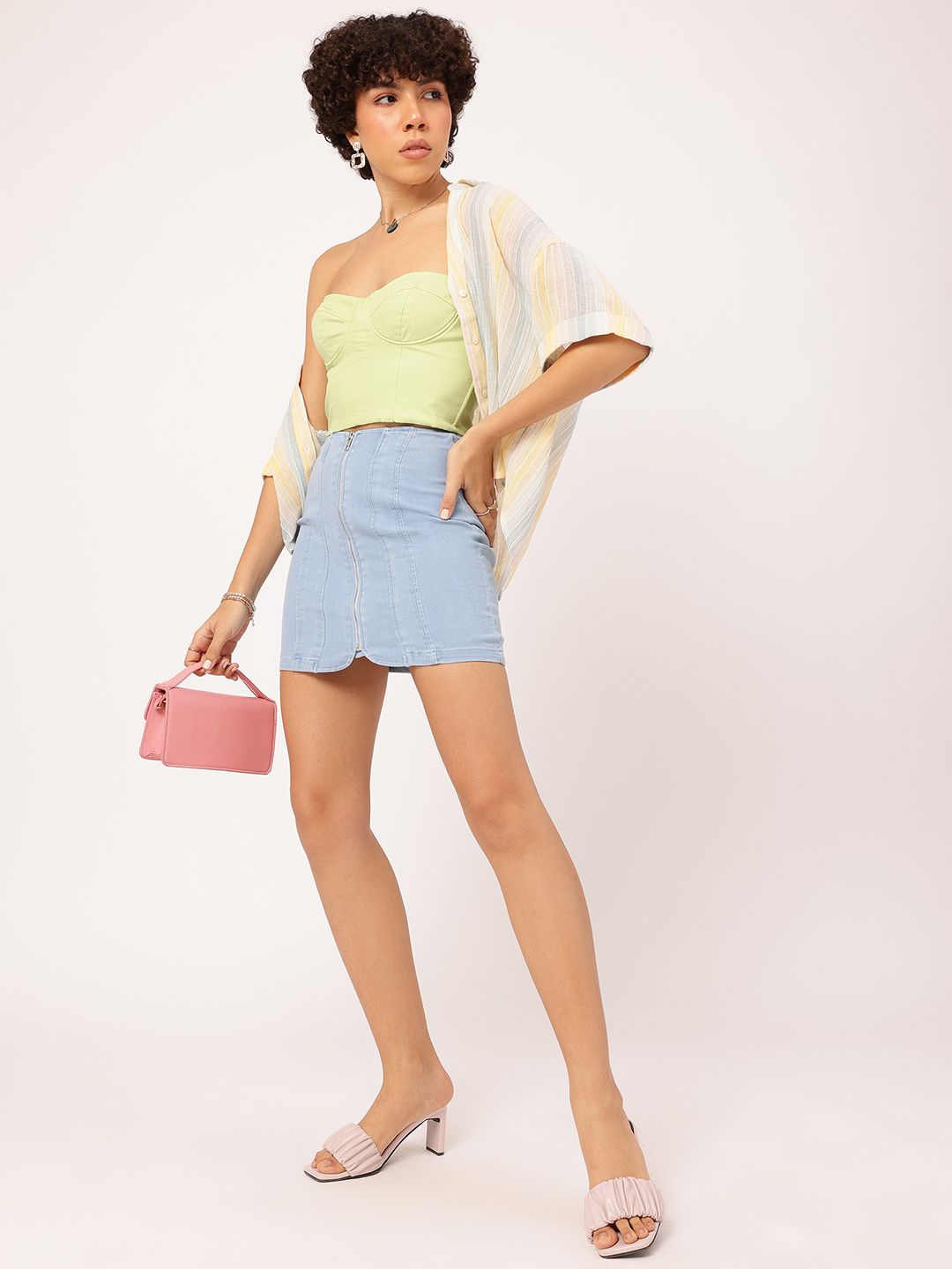 DressBerry Mini Skirt Saga Denim Skirt