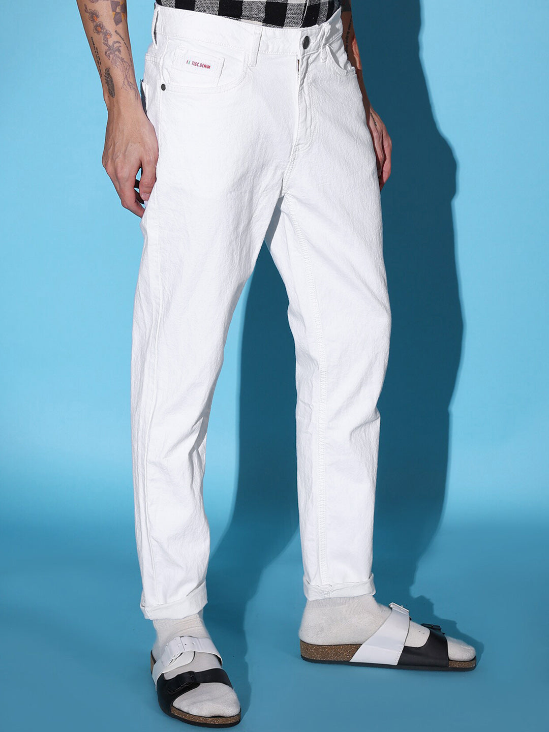 The Indian Garage Co Men Mid-Rise Slim Fit Jeans