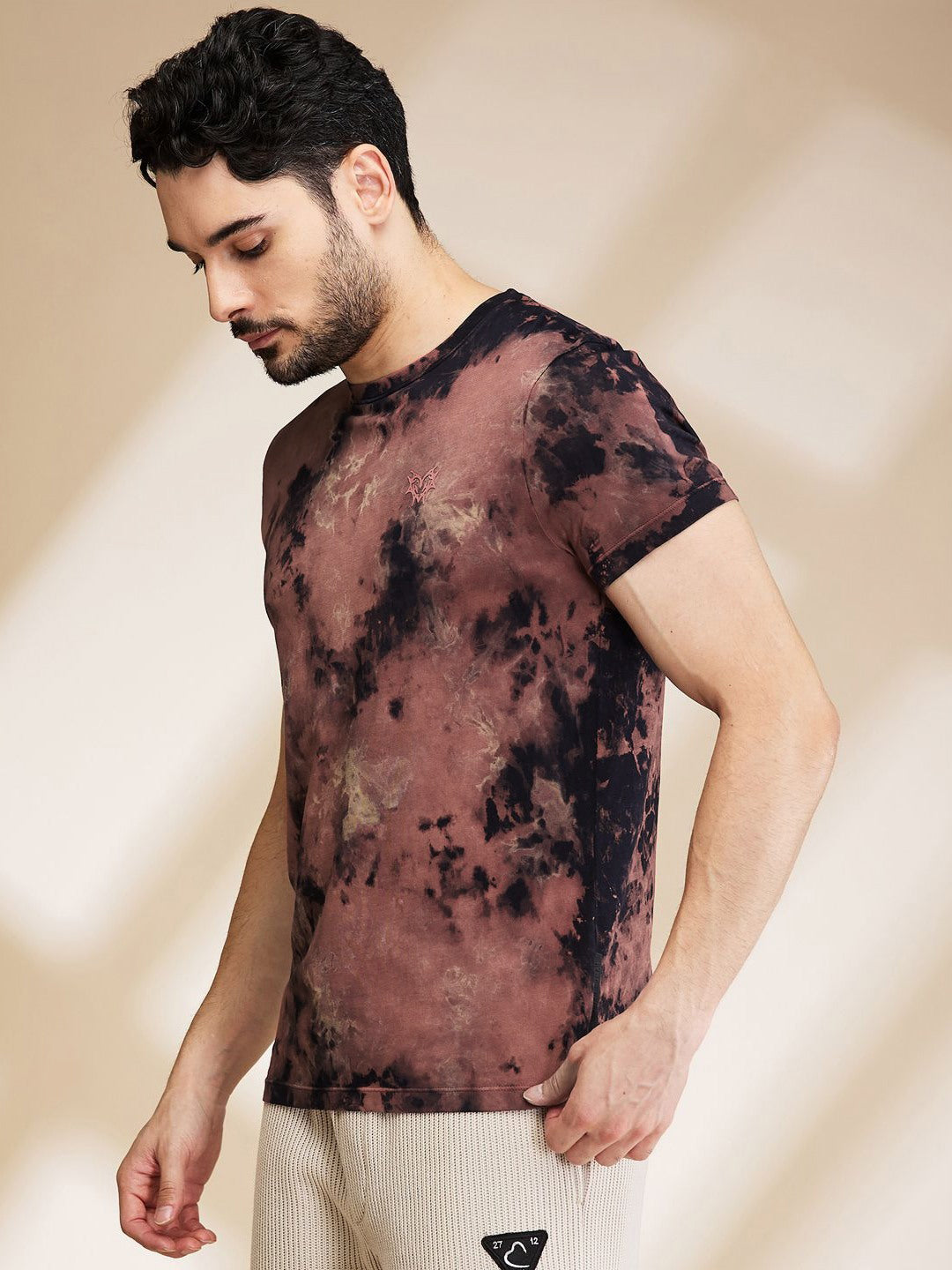 Being Human Printed Raw Edge Pure Cotton T-shirt