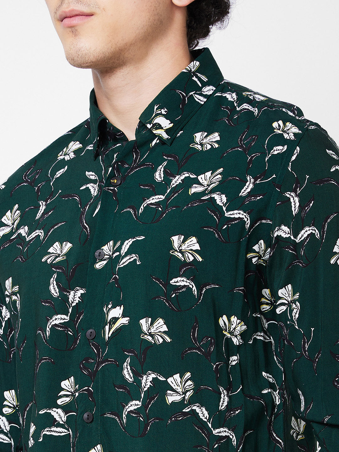 SPYKAR Floral Printed Cotton Casual Shirt