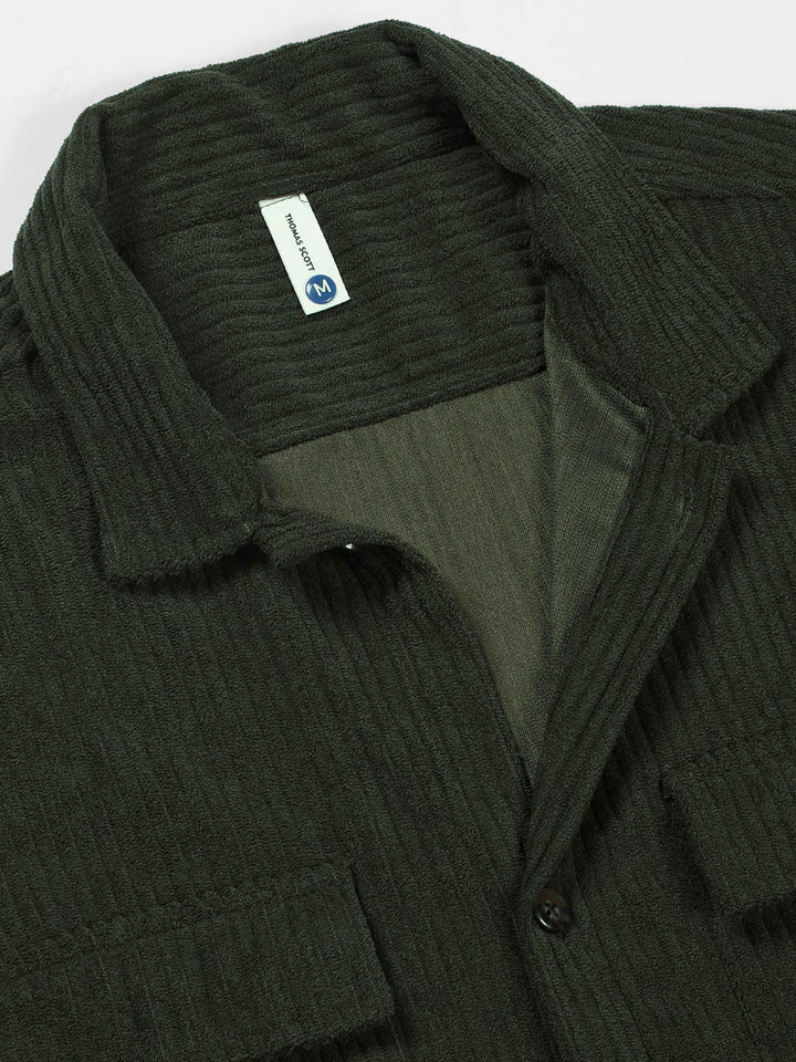 Thomas Scott Men Premium Corduroy Casual Shirt