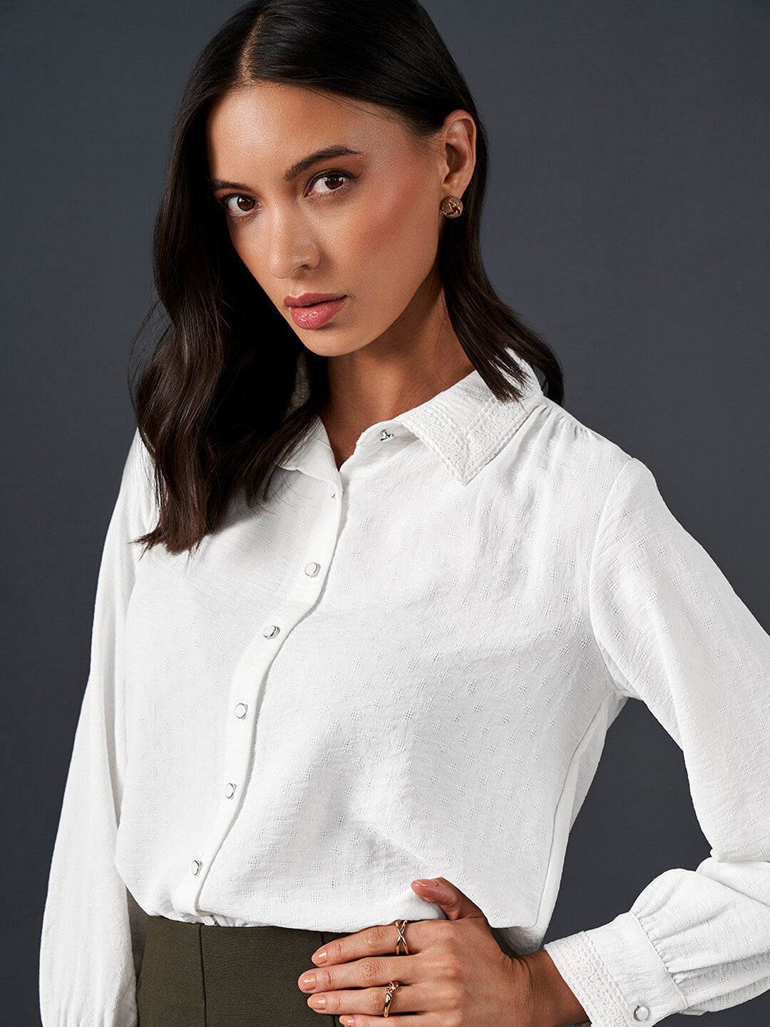 AND Regular Fit Cuff Sleeve Shirt