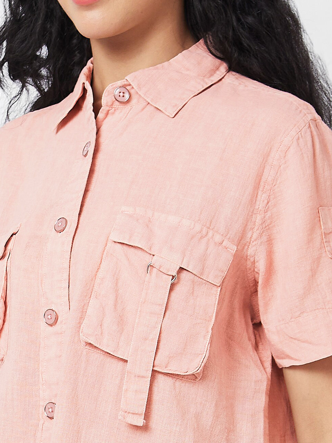 SPYKAR Women Boxy Opaque Casual Shirt