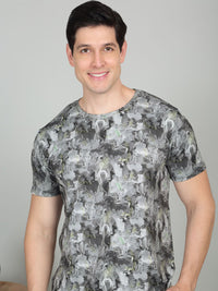 Sweet Dreams Printed Round Neck T-Shirt & Shorts