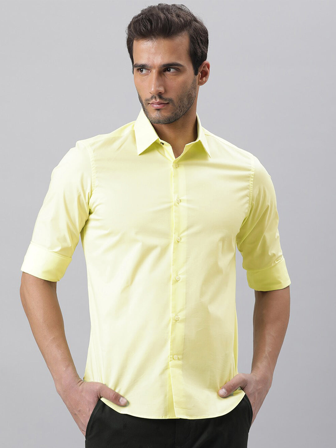 RARE RABBIT Men Neutro Slim Fit Cotton Shirt