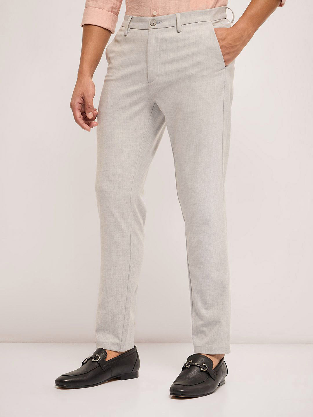 THE BEAR HOUSE Men Slim Fit Trousers