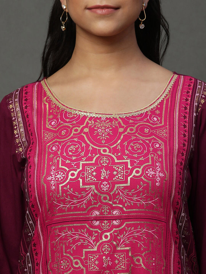 AURELIA Ethnic Motifs Printed Straight Kurta