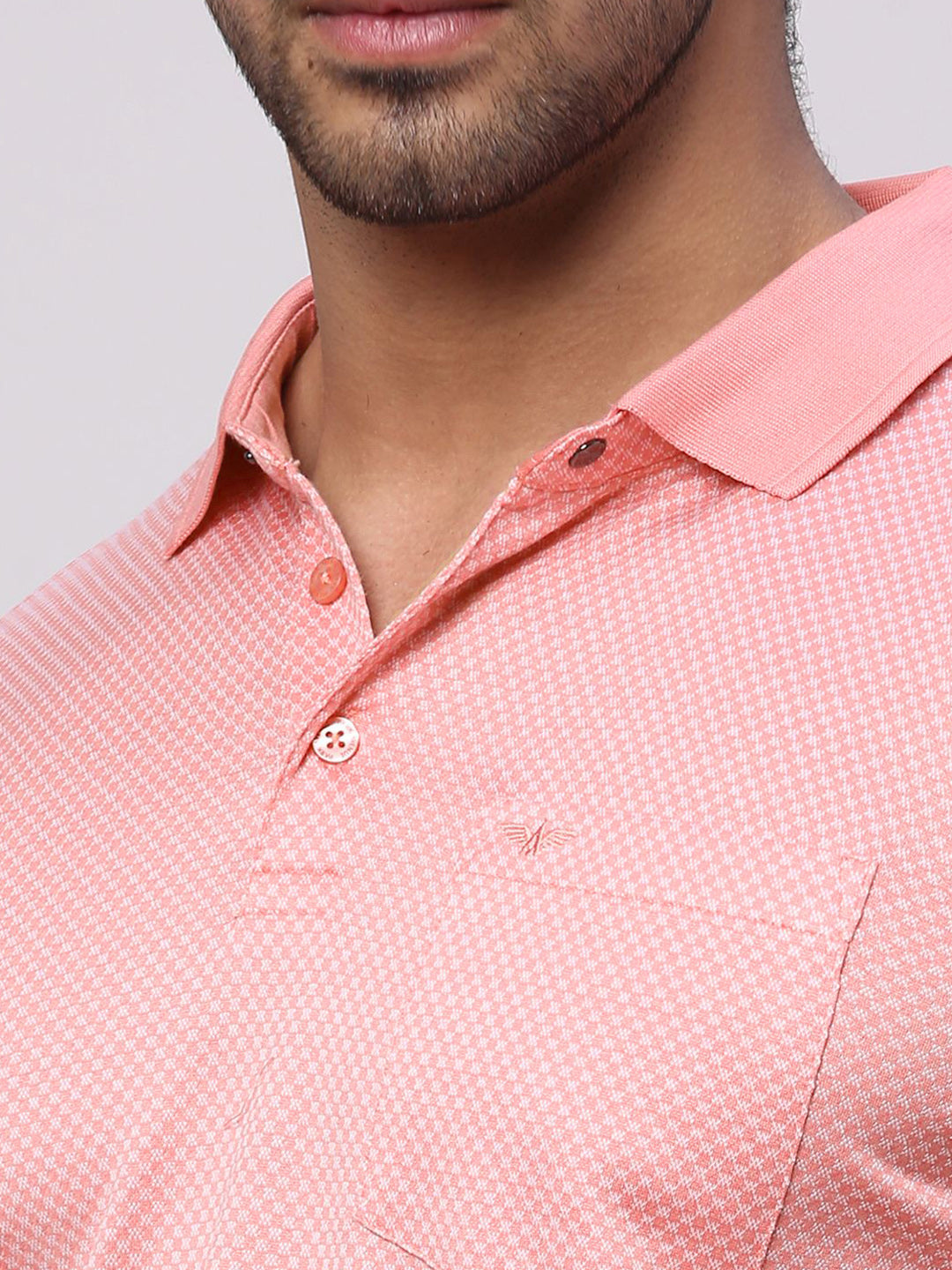 Park Avenue Men Polo Collar Pockets Slim Fit T-shirt