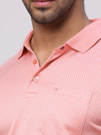 Park Avenue Men Polo Collar Pockets Slim Fit T-shirt