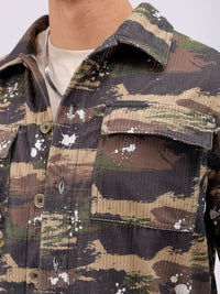 The Indian Garage Co Men Cutaway Collar Abstract Printed Casual Shirt
