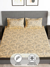 Story@home Floral 180 TC Queen Bedsheet with 2 Pillow Covers