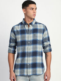 THE BEAR HOUSE Men Slim Fit Tartan Checks Opaque Checked Casual Shirt