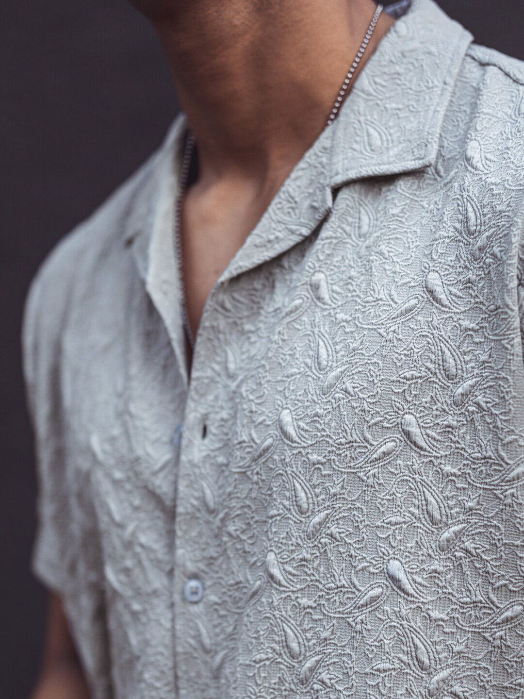 Powerlook Self Design Casual Shirt