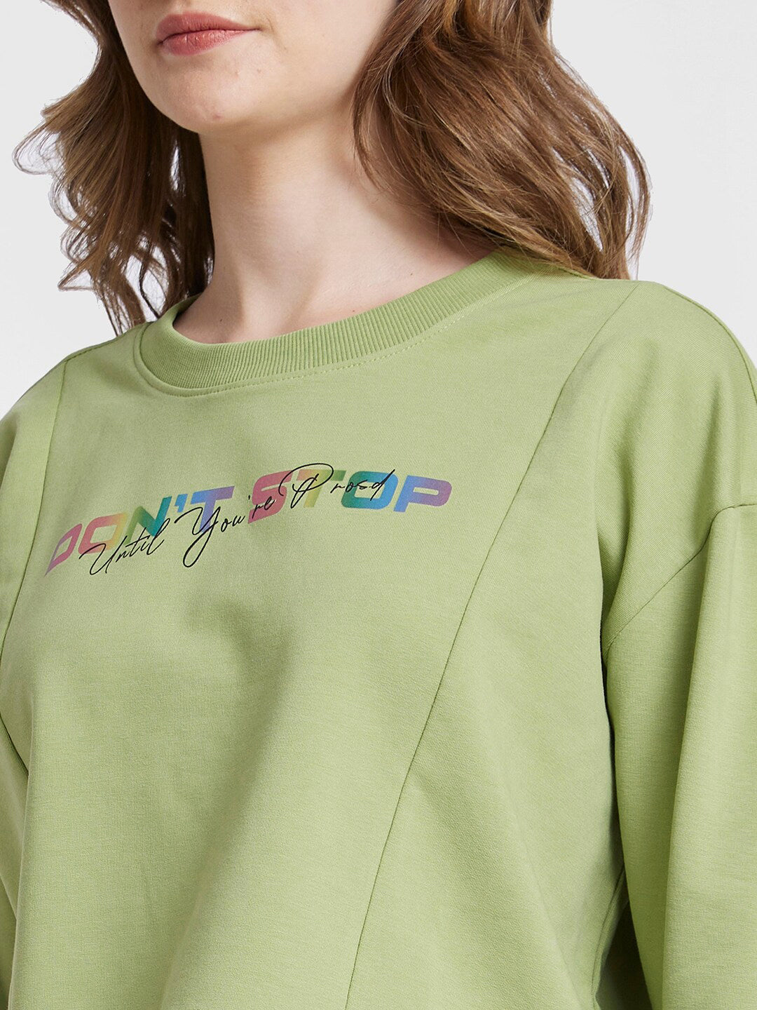 SPYKAR Typography Printed Boxy T-Shirt
