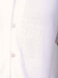 The Indian Garage Co Slim Fit Textured Terry Knit Resortwear Shirt