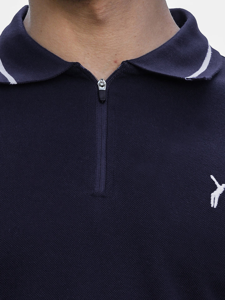 Thomas Scott Men Polo Collar Solid T-shirt