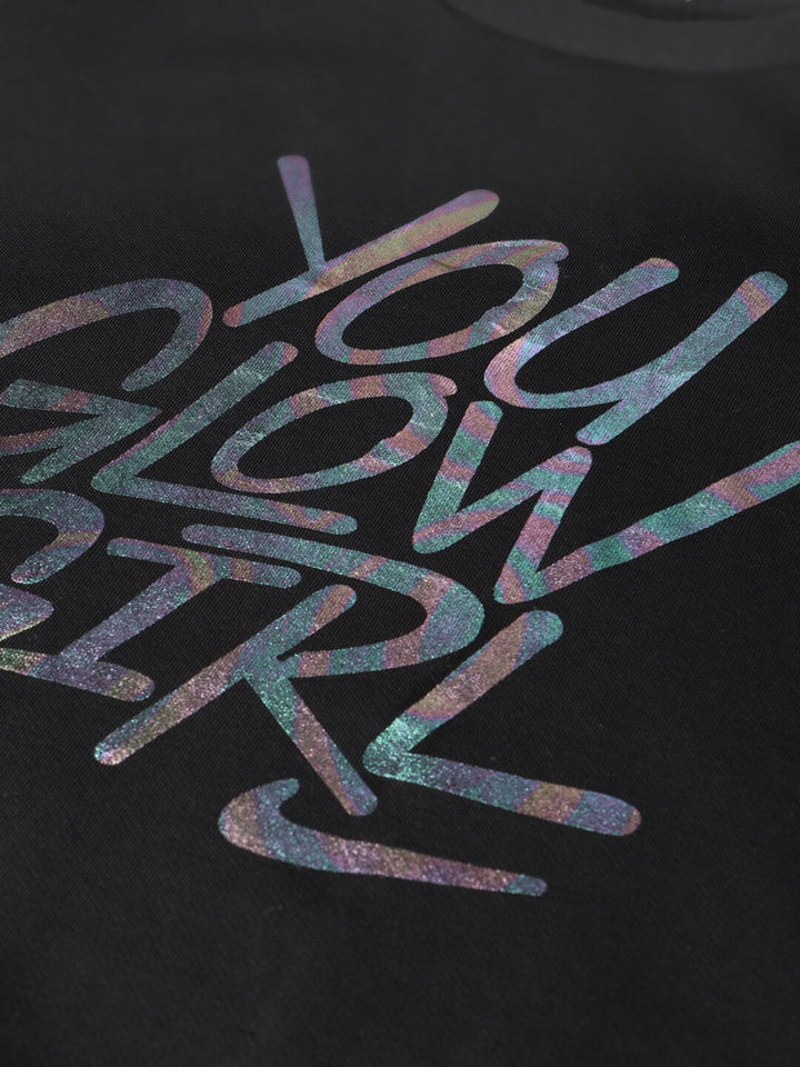 STREET 9 Women Black & White Printed Sweatshirt