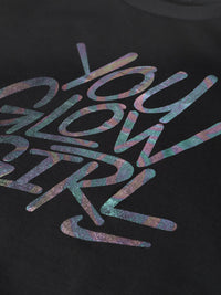 STREET 9 Women Black & White Printed Sweatshirt