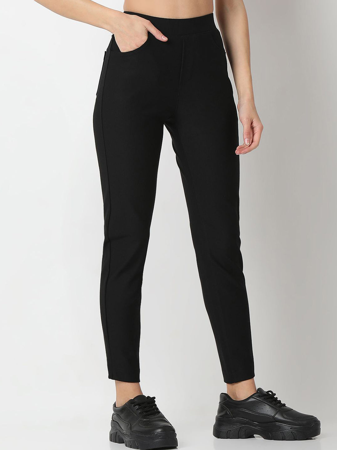 SPYKAR Women High Rise Skinny Fit Trousers