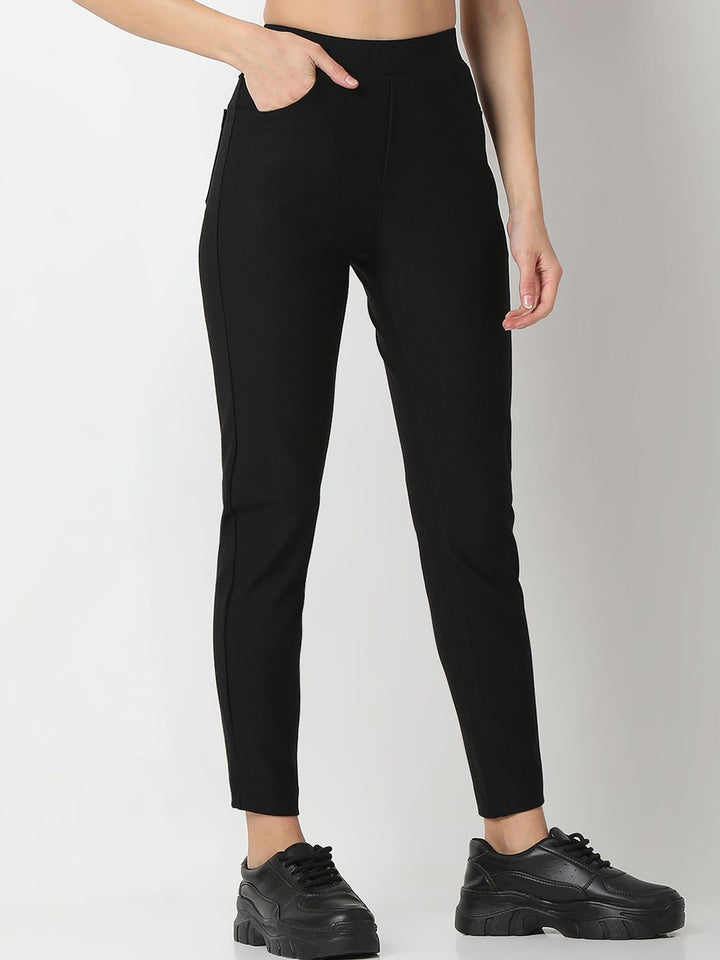 SPYKAR Women High Rise Skinny Fit Trousers