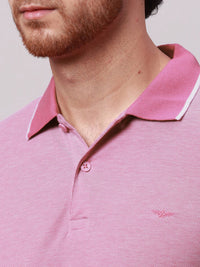 Park Avenue Men Polo Collar Pockets Slim Fit T-shirt