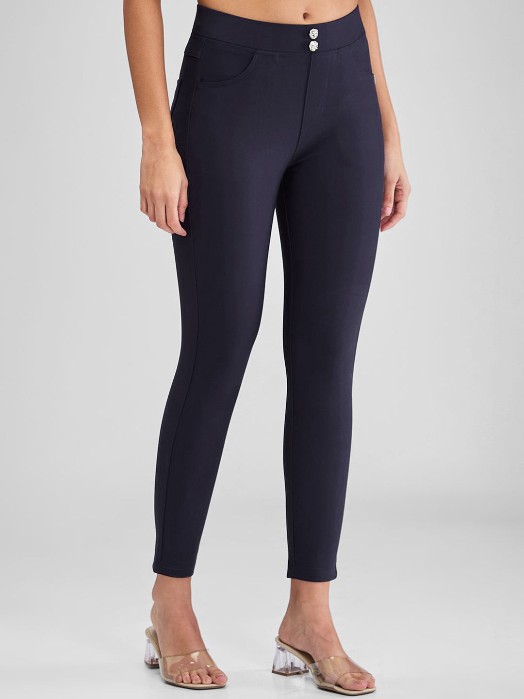 SPYKAR Women Skinny Fit High Rise Track Pants