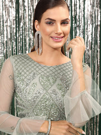 STREET 9 Embellished Net Mini Sheath Dress